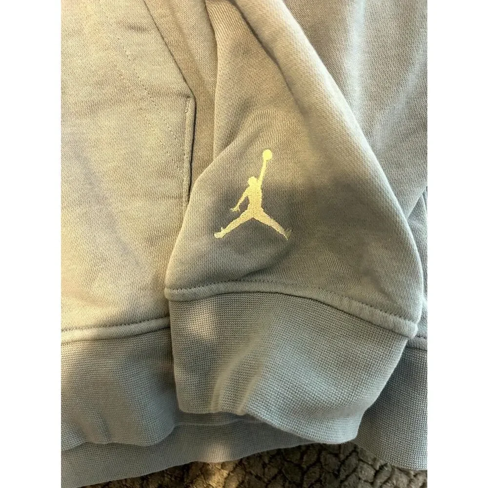 Nike Air Jordan Flight MVP Hoodie Mens XL Blue Fleece Embroidered Graphics